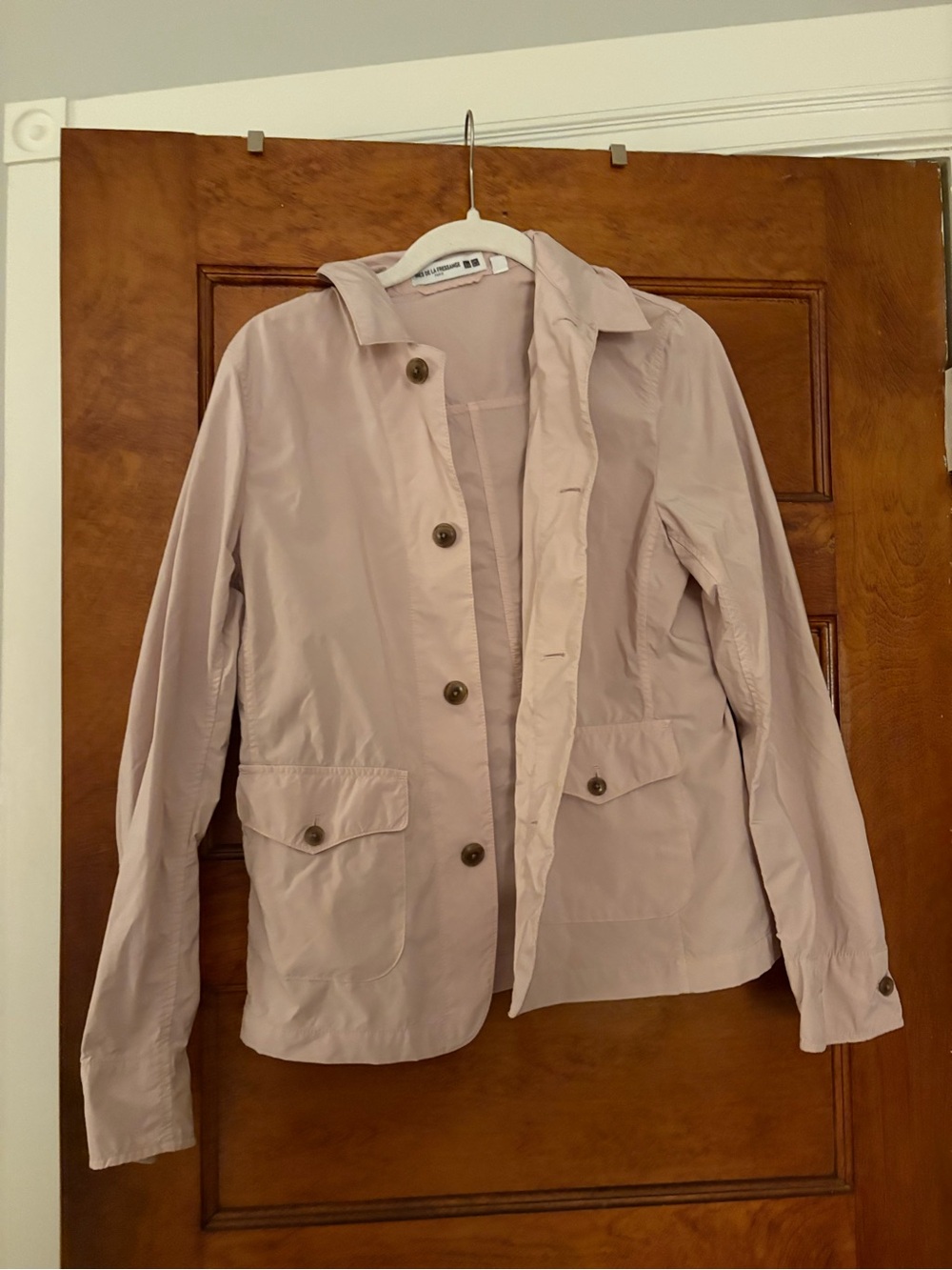 Uniqlo Light Mauve Button-Up Jacket